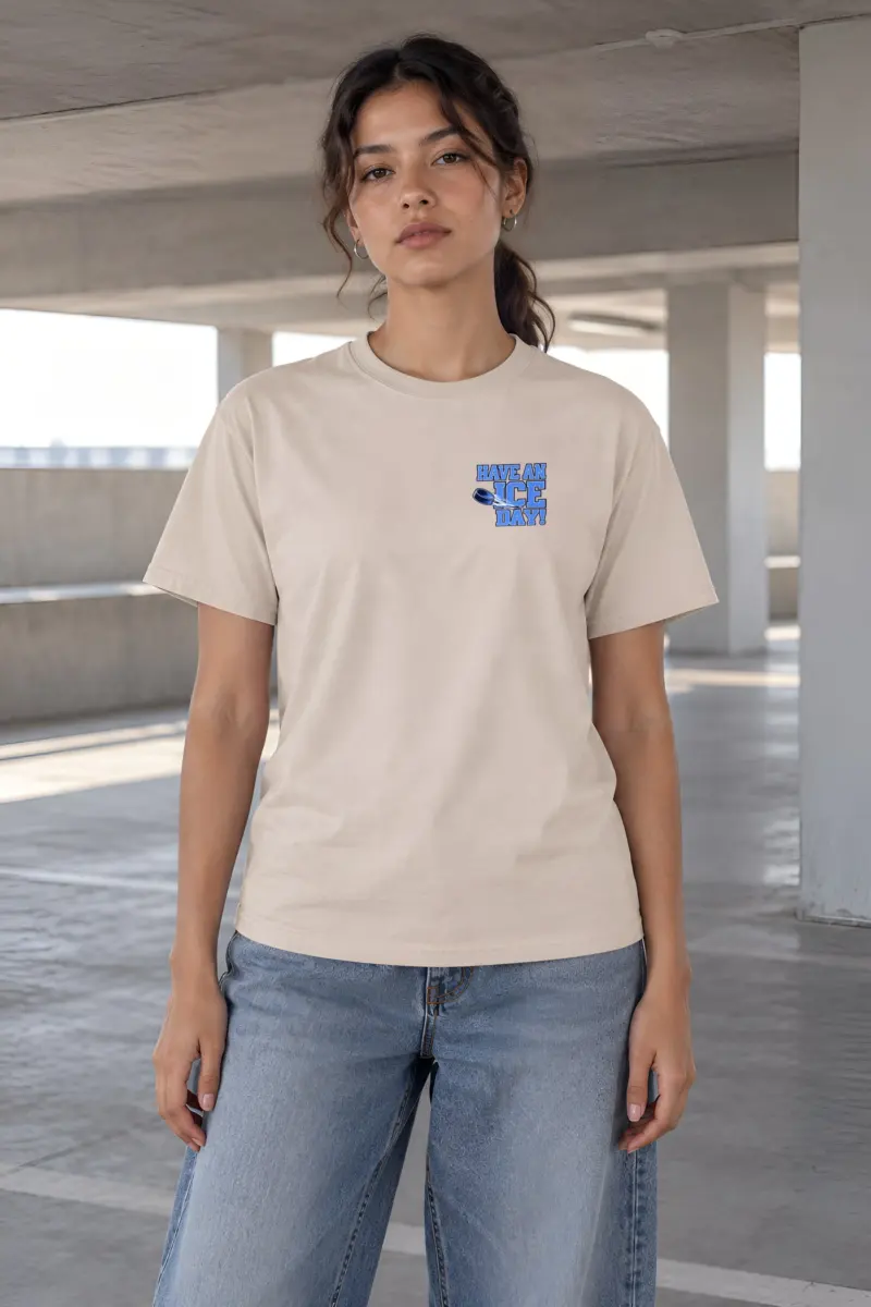 "Have An Ice Day" Heavyweight Unisex Crewneck T-shirt