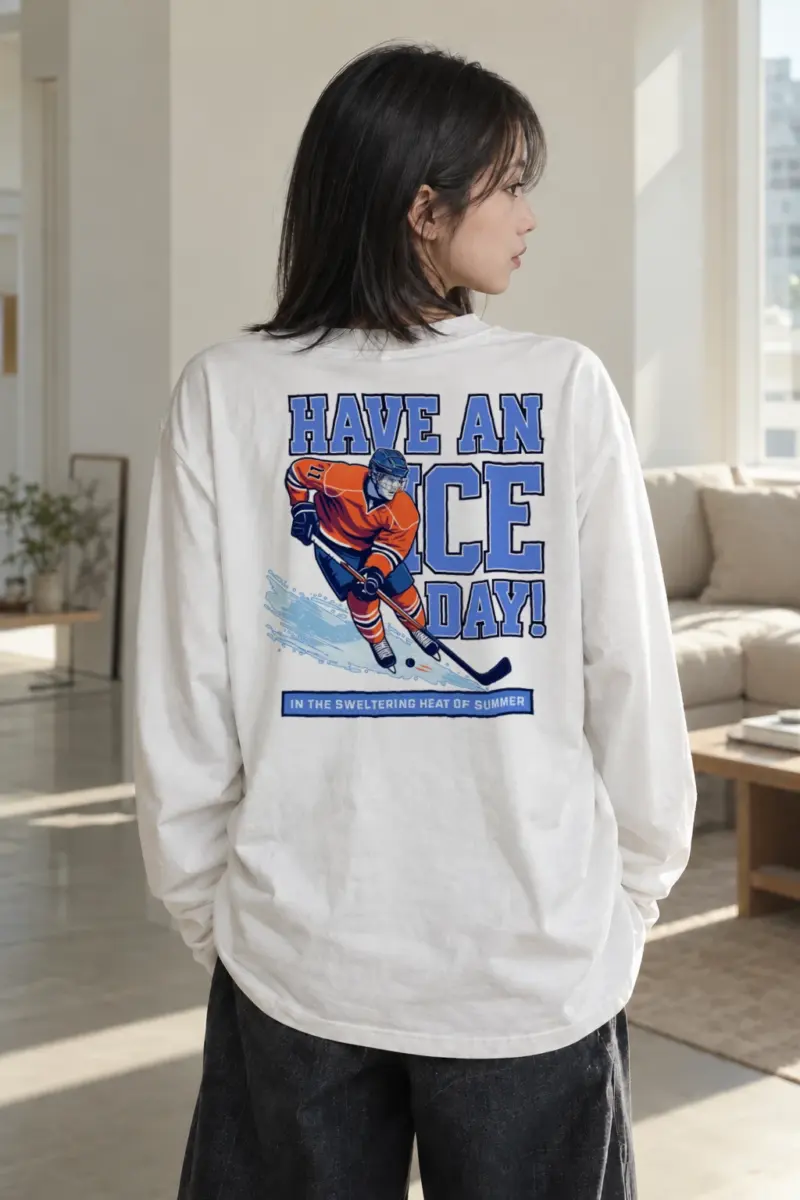 "Have An Ice Day" Unisex Longsleeve T-shirt | Gildan 2400