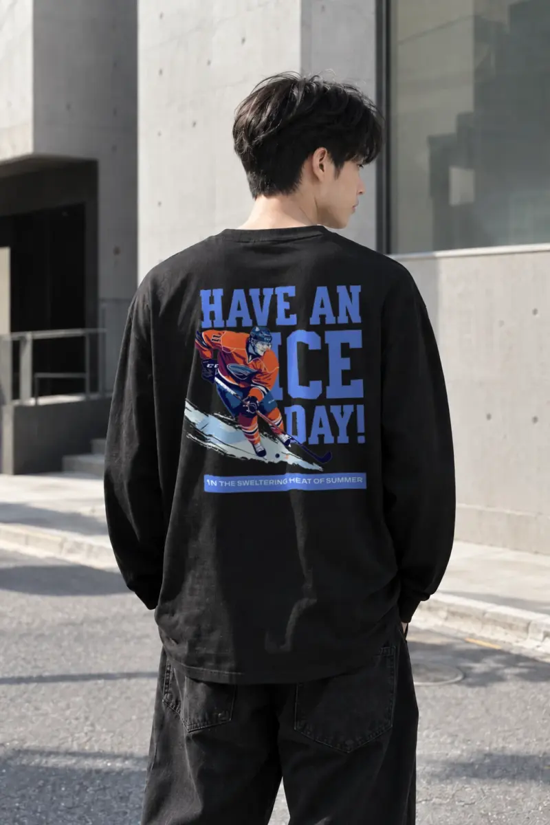 "Have An Ice Day" Unisex Longsleeve T-shirt | Gildan 2400