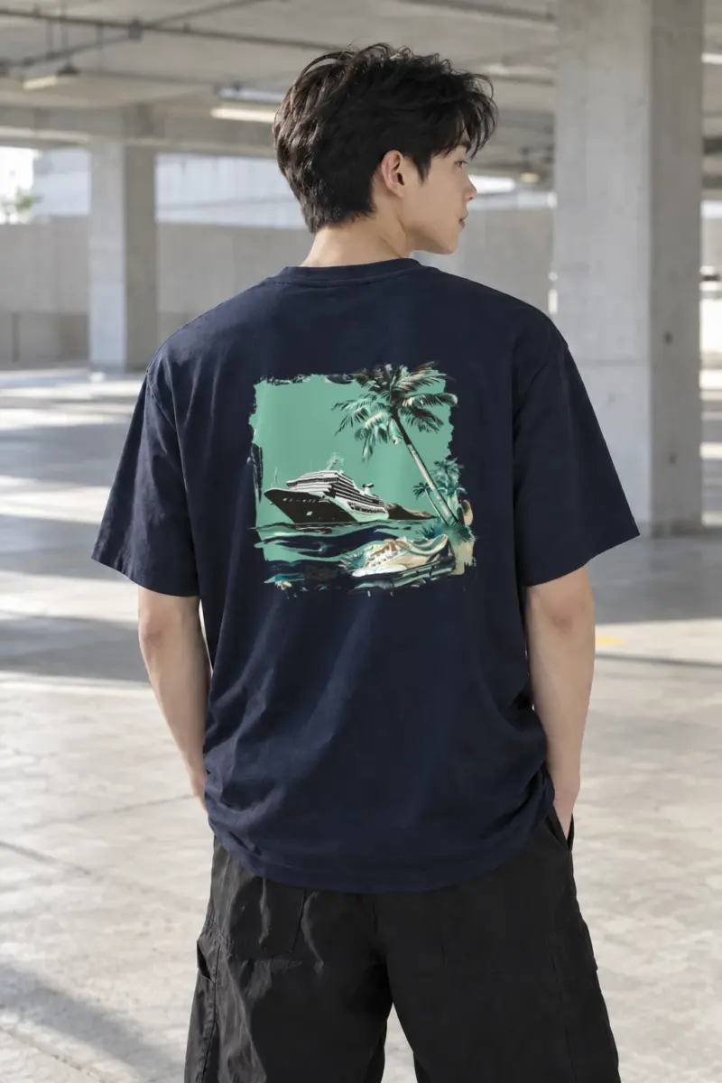 "Hawaii Cruise" Heavyweight Unisex Crewneck T-shirt | Gildan 5000
