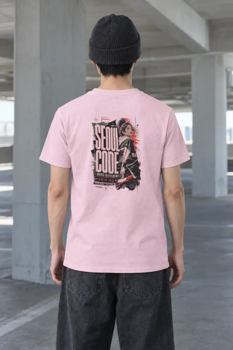 "Headphone Streetwear Woman" Heavyweight Unisex Crewneck T-shirt