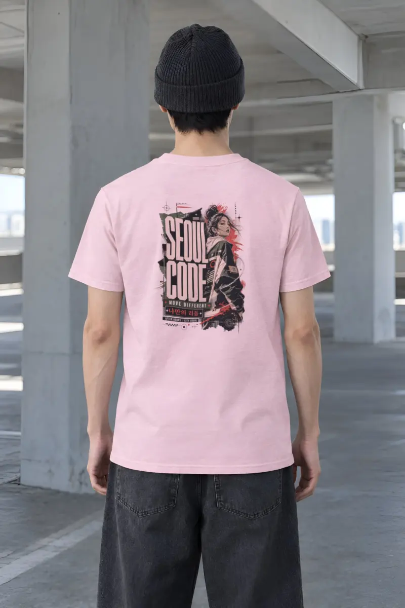 "Headphone Streetwear Woman" Heavyweight Unisex Crewneck T-shirt