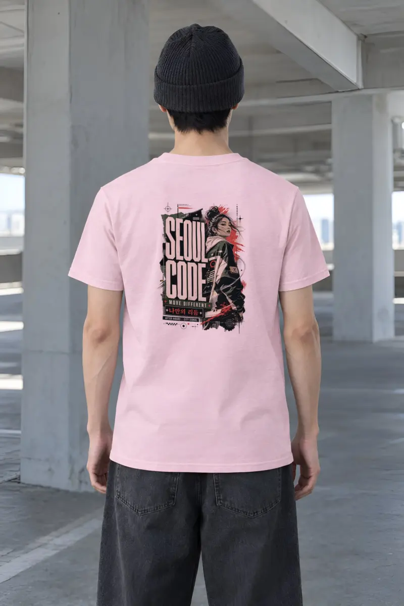 "Headphone Streetwear Woman" Heavyweight Unisex Crewneck T-shirt