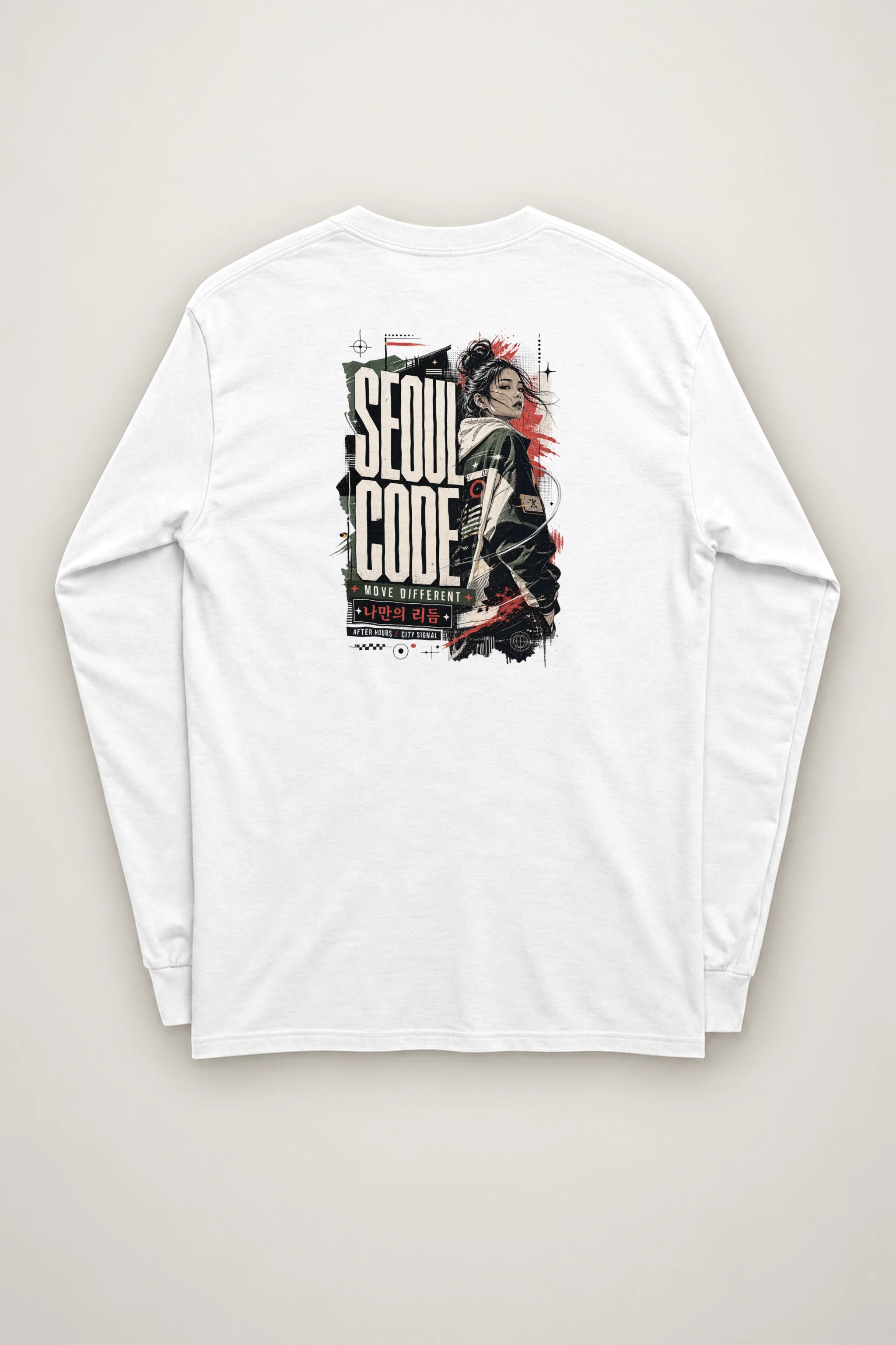 "Headphone Streetwear Woman" Unisex Longsleeve T-shirt