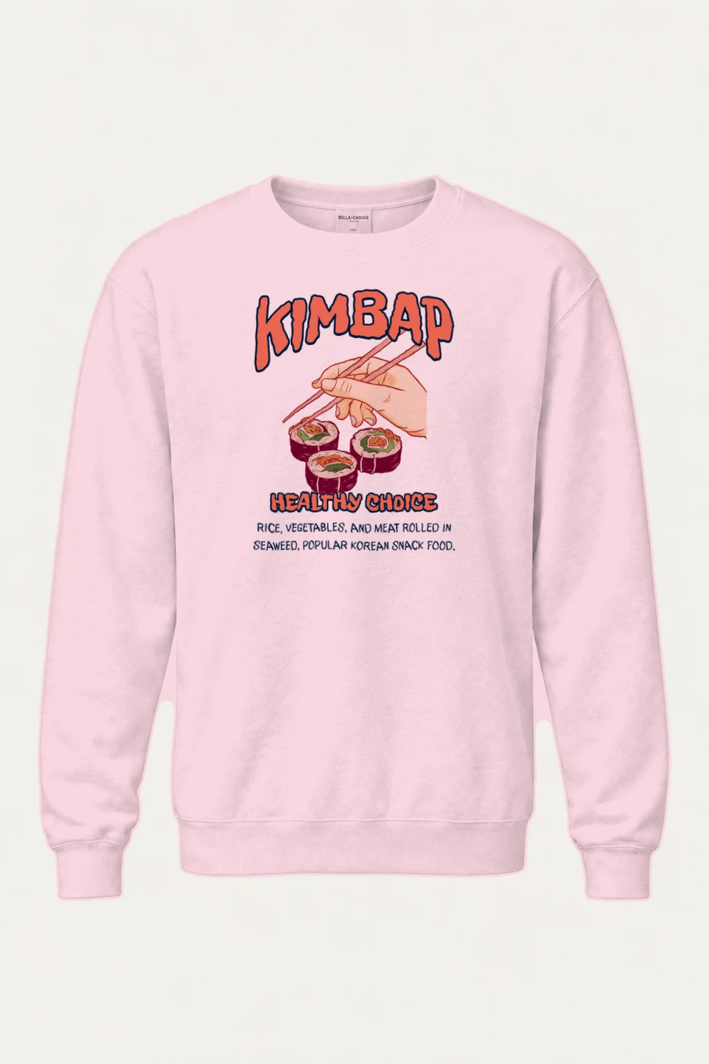 "Healthy Choice Kimbap" Heavy Blend Unisex Crewneck Sweatshirt | Gildan 18000