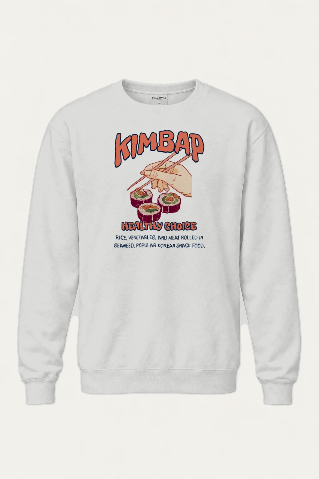 "Healthy Choice Kimbap" Heavy Blend Unisex Crewneck Sweatshirt | Gildan 18000
