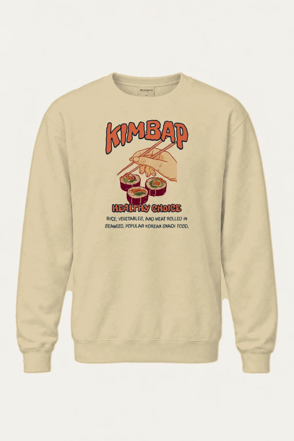 "Healthy Choice Kimbap" Heavy Blend Unisex Crewneck Sweatshirt | Gildan 18000