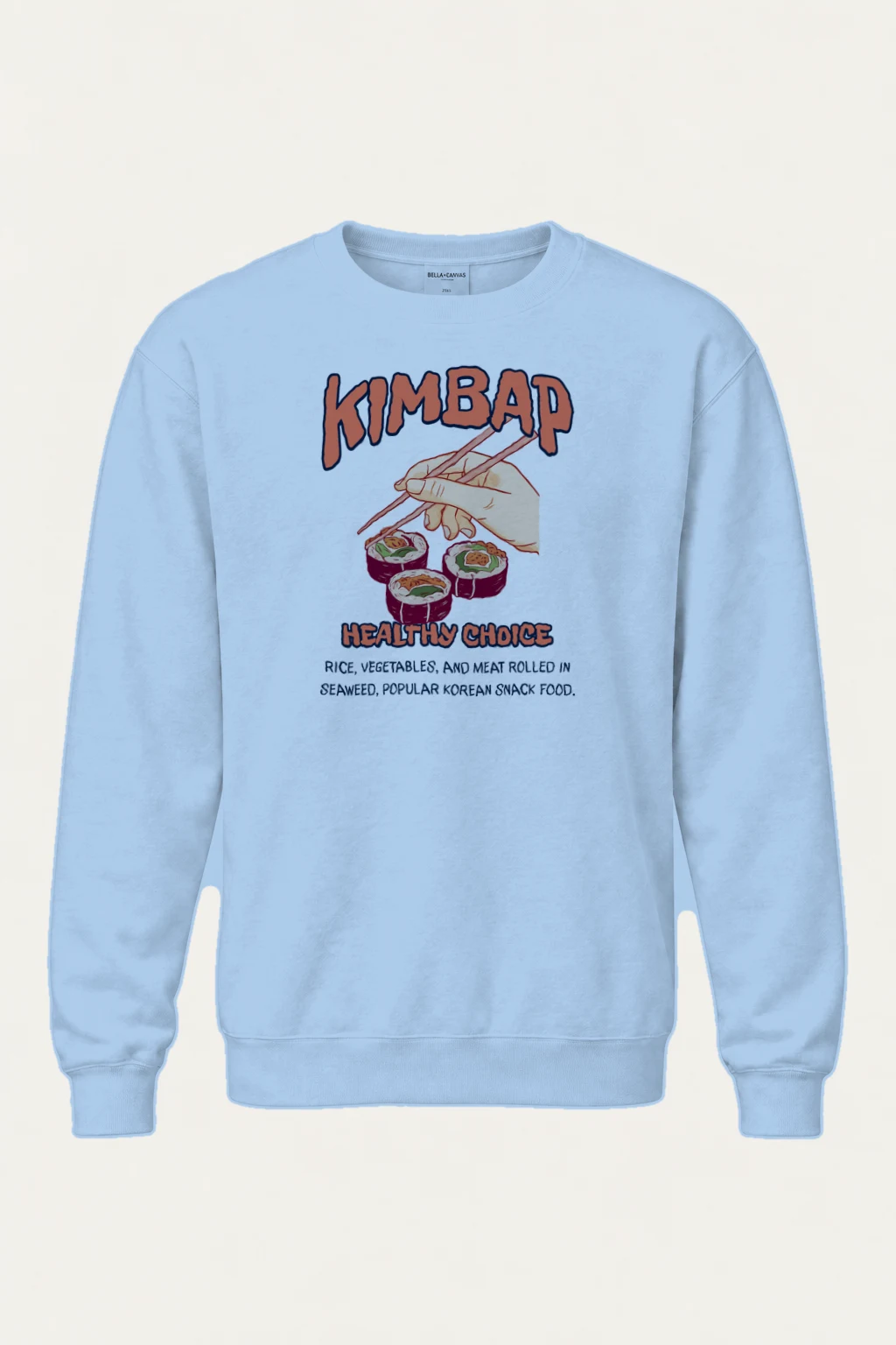"Healthy Choice Kimbap" Heavy Blend Unisex Crewneck Sweatshirt | Gildan 18000