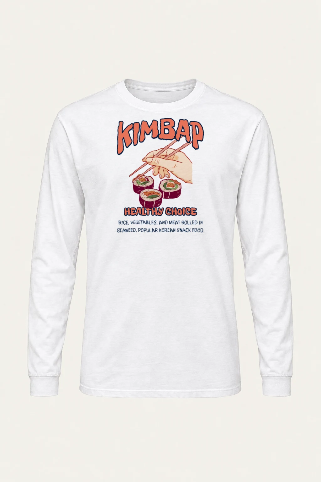 "Healthy Choice" Unisex Longsleeve T-shirt | Gildan 2400