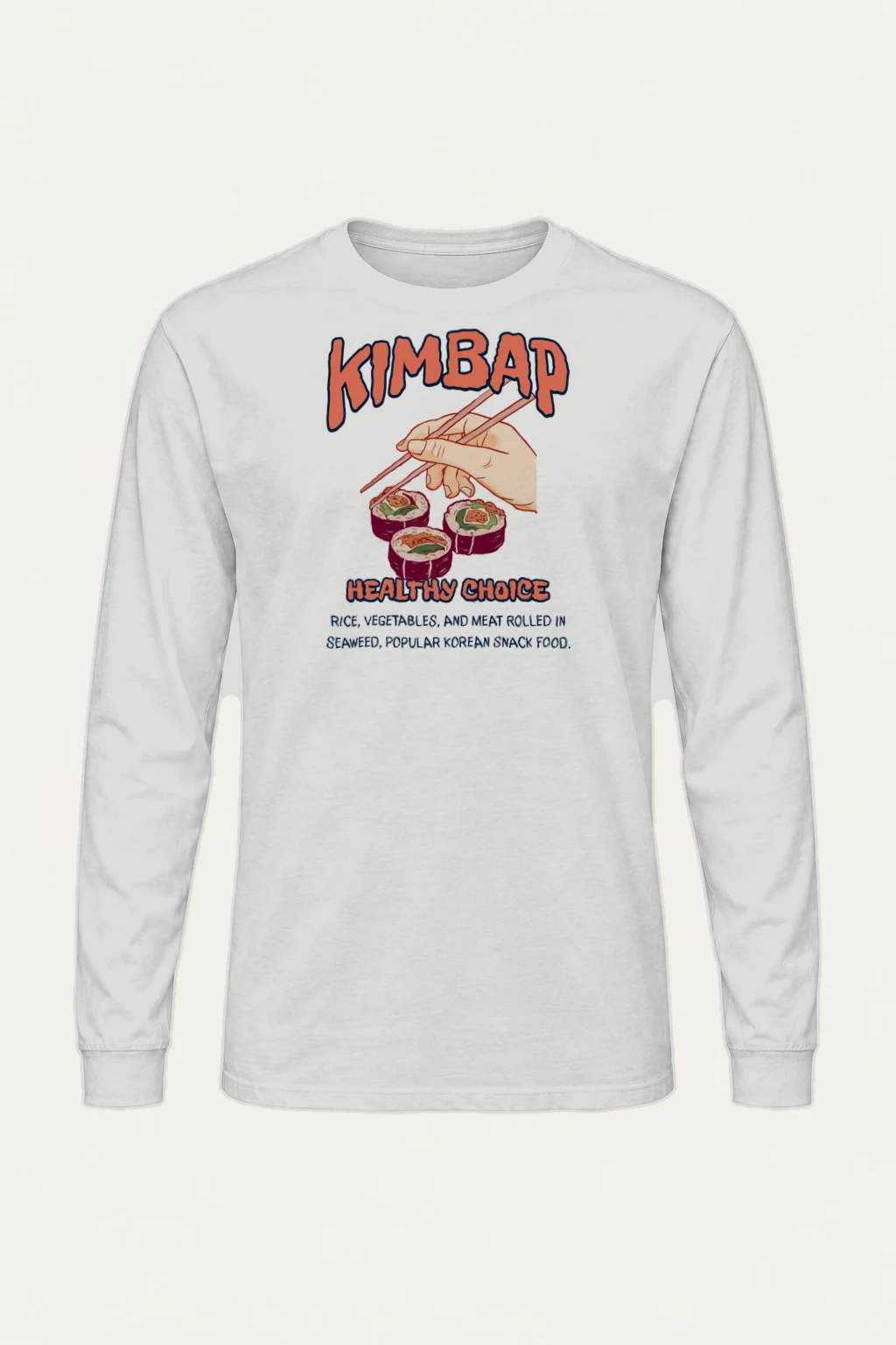 "Healthy Choice" Unisex Longsleeve T-shirt | Gildan 2400