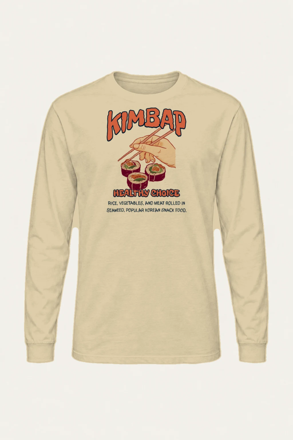 "Healthy Choice" Unisex Longsleeve T-shirt | Gildan 2400