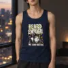 "Heard Enough Not Taking Questions" Unisex Jersey Tank