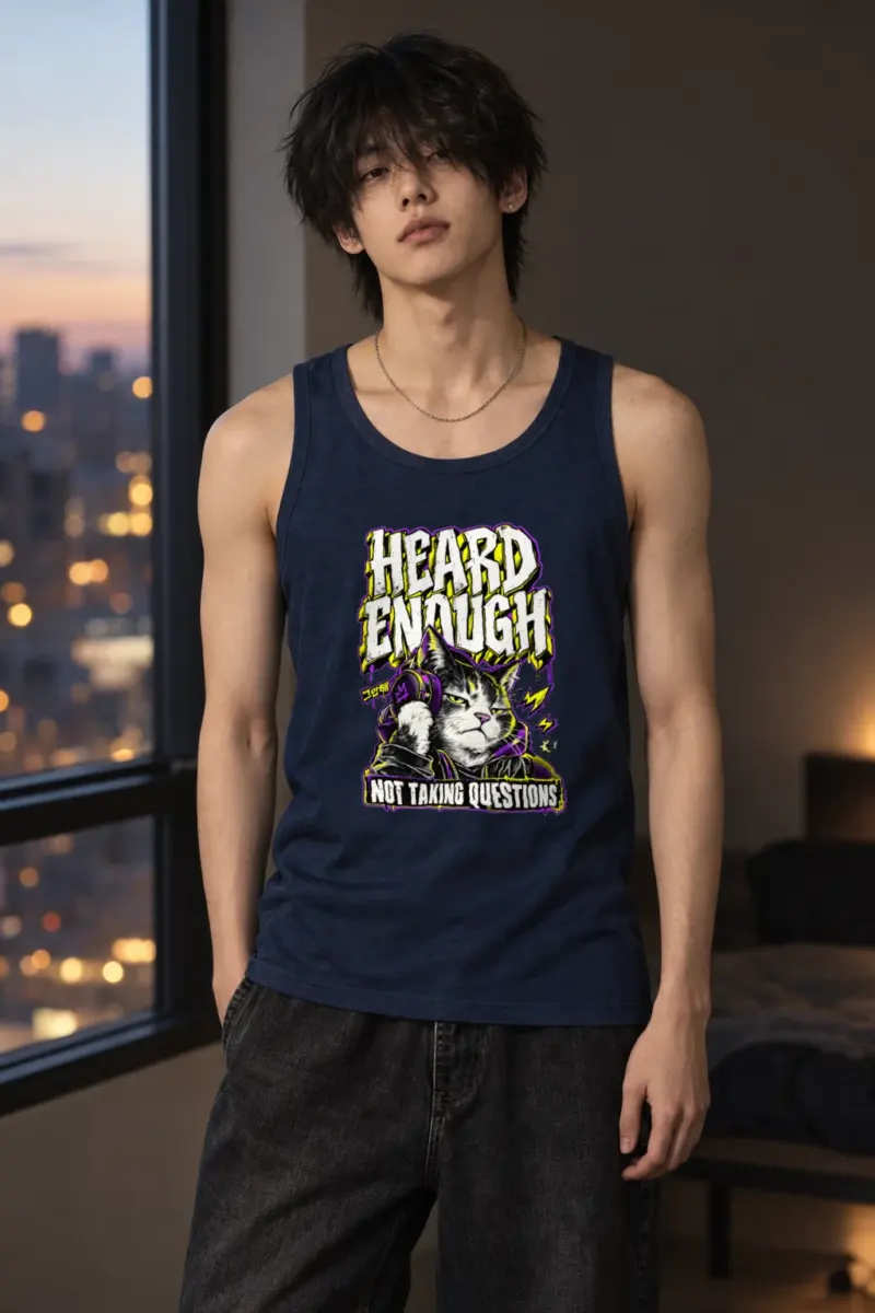 “Heard Enough Not Taking Questions” Unisex Jersey Tank