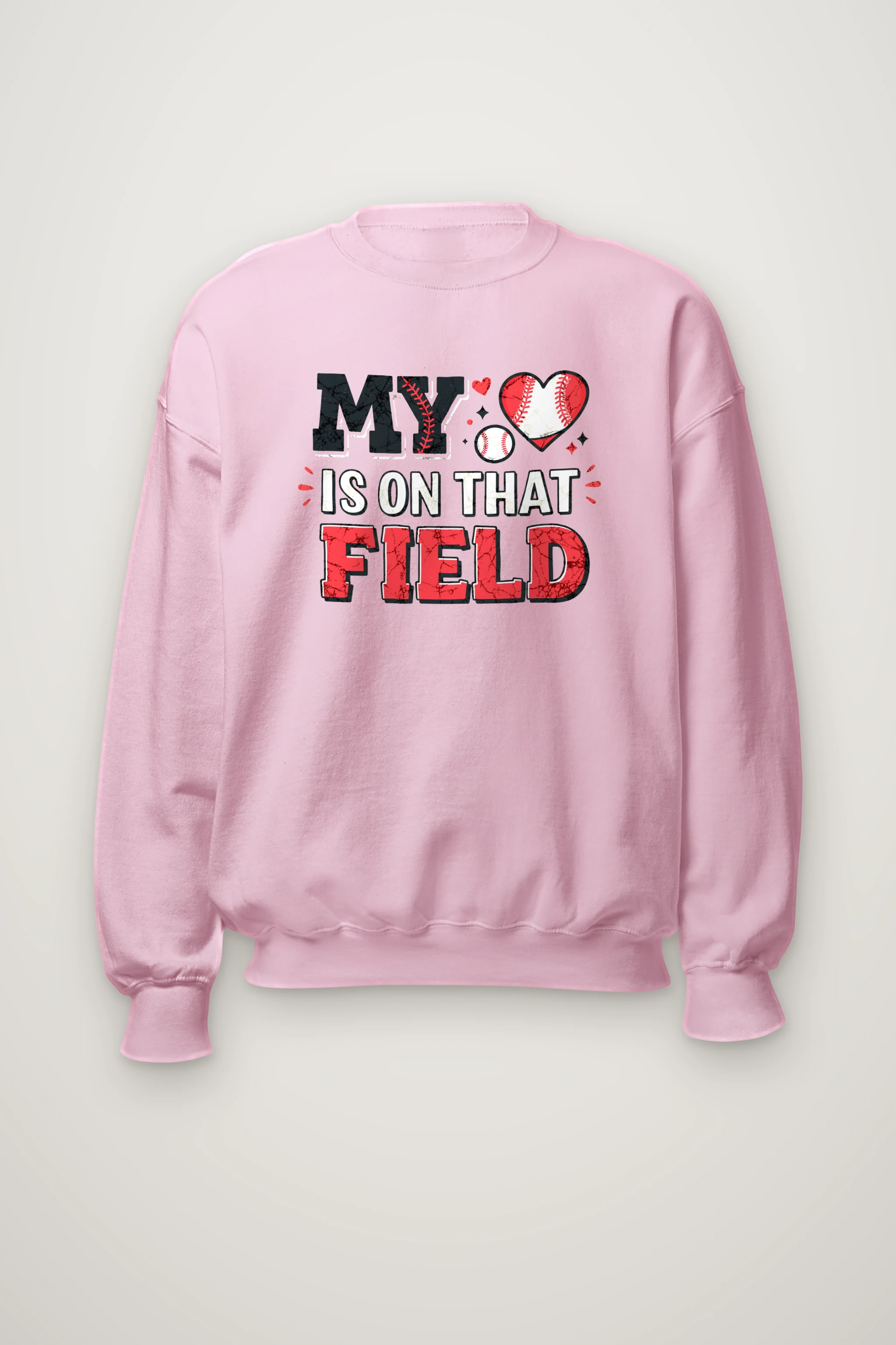 "Heart On The Field" Heavy Blend Unisex Crewneck Sweatshirt