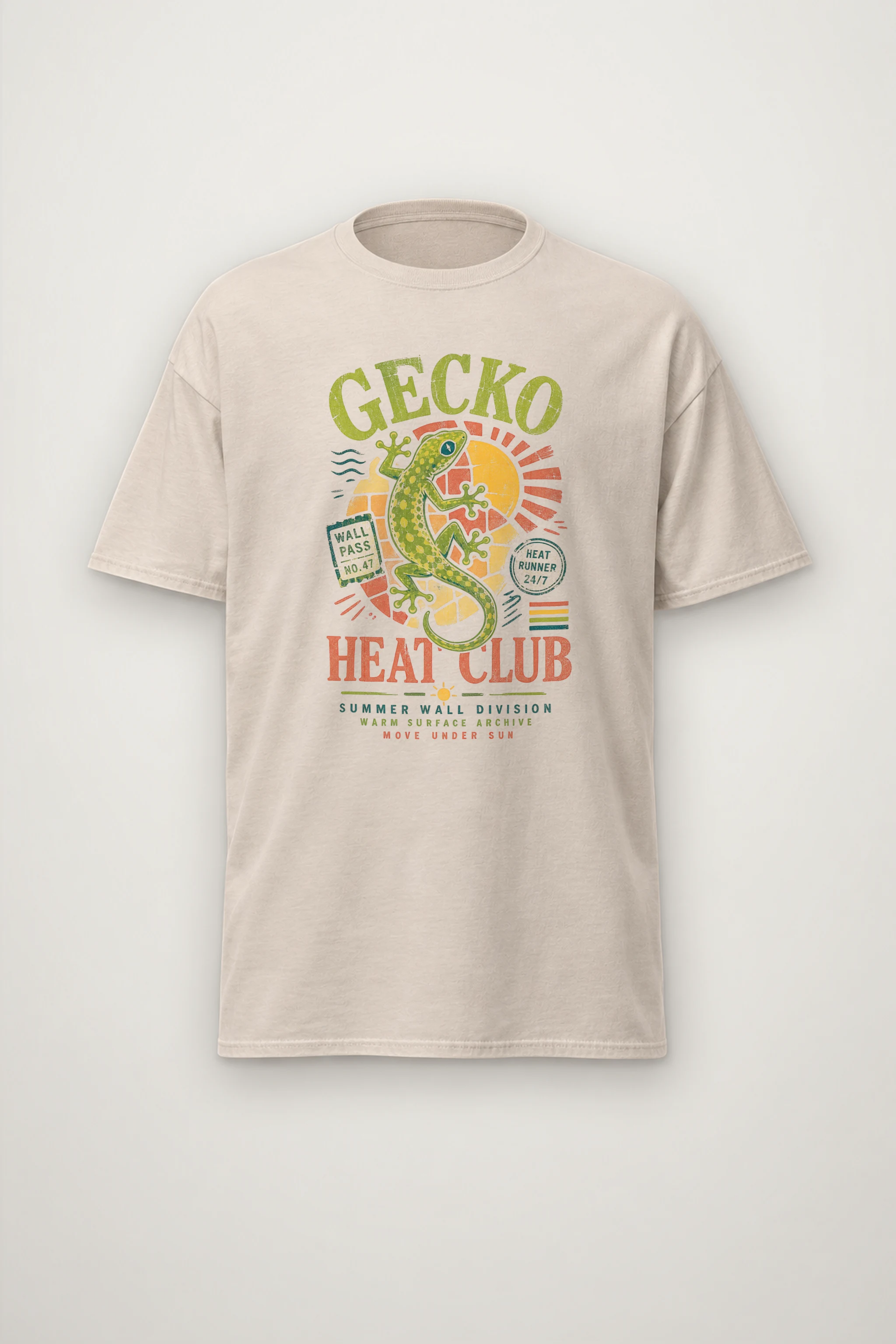 "Heat Runner" Heavyweight Unisex Crewneck T-shirt