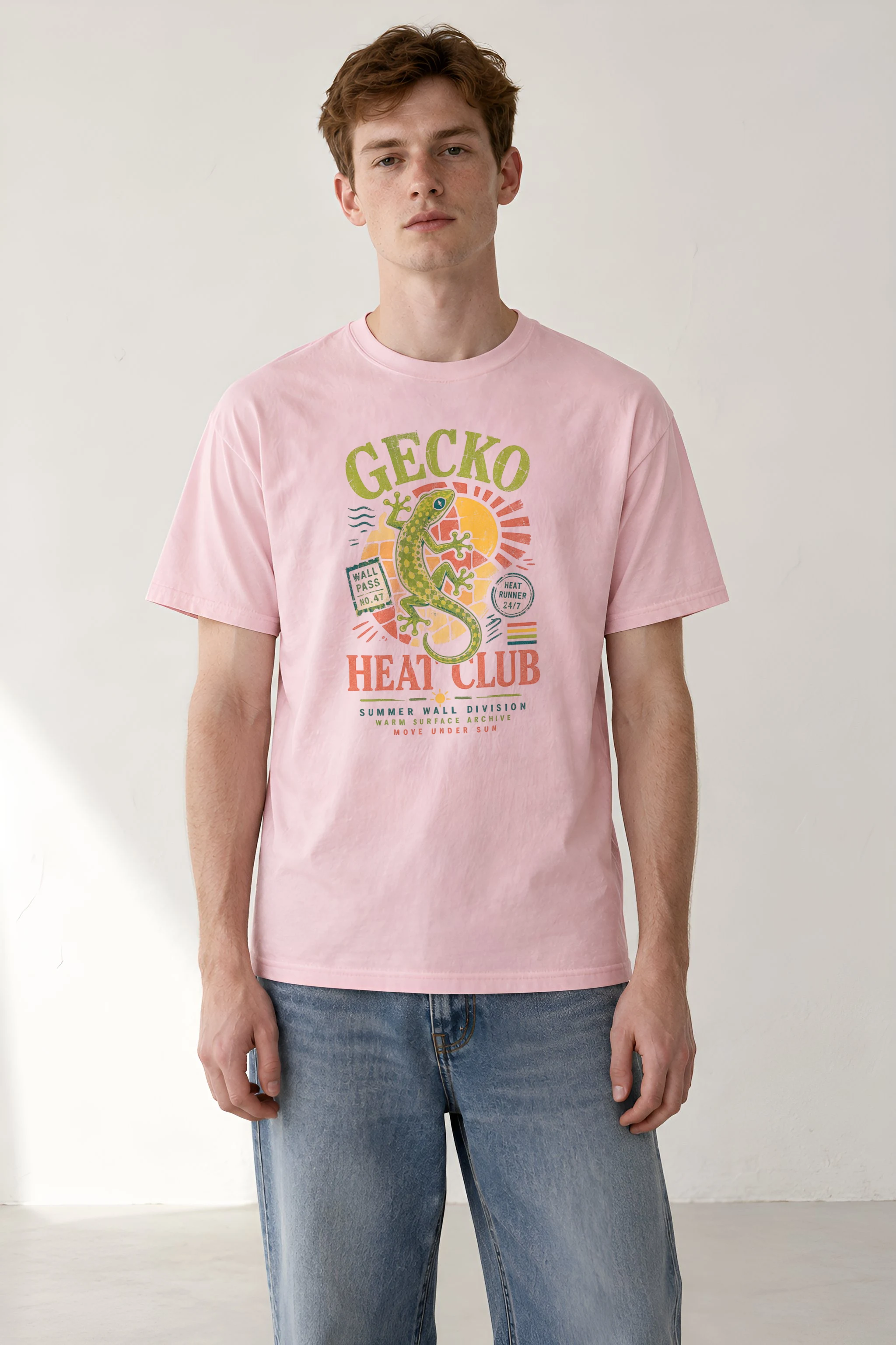 "Heat Runner" Heavyweight Unisex Crewneck T-shirt