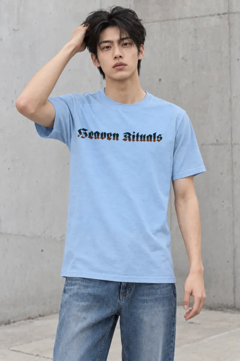 "Heaven Rituals" Heavyweight Unisex Crewneck T-shirt