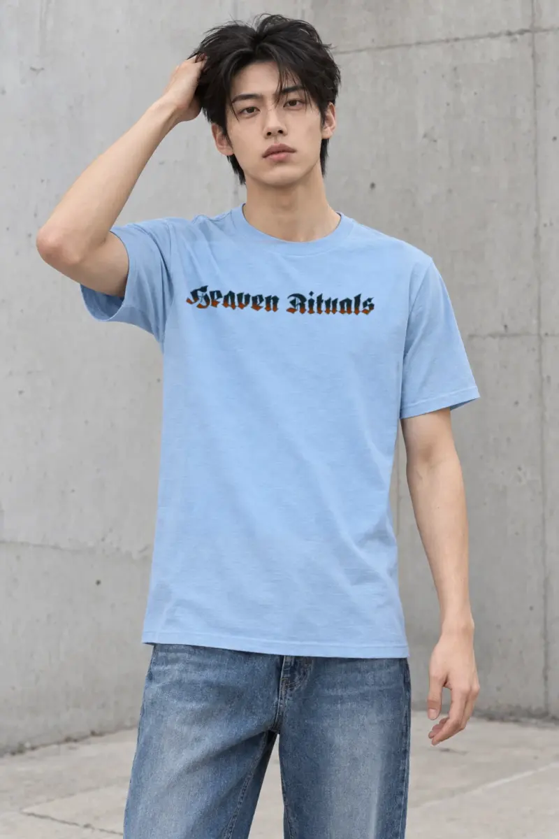 "Heaven Rituals" Heavyweight Unisex Crewneck T-shirt