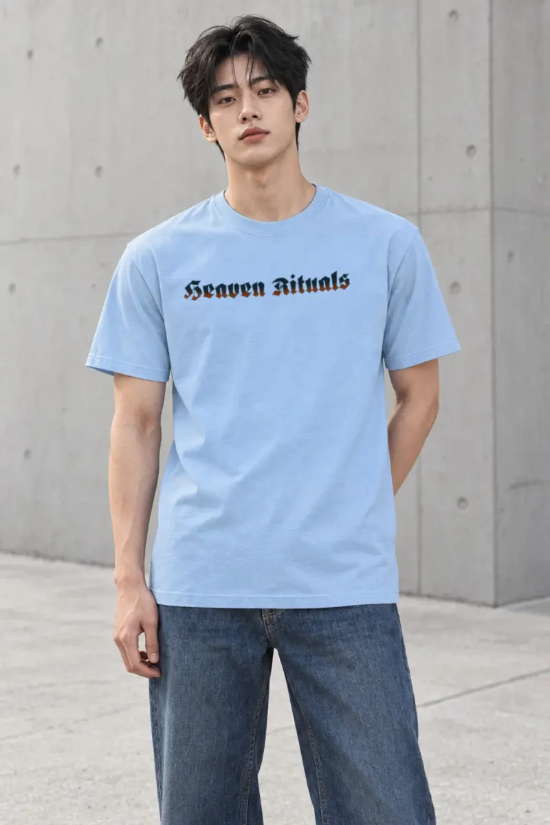 "Heaven Rituals" Heavyweight Unisex Crewneck T-shirt