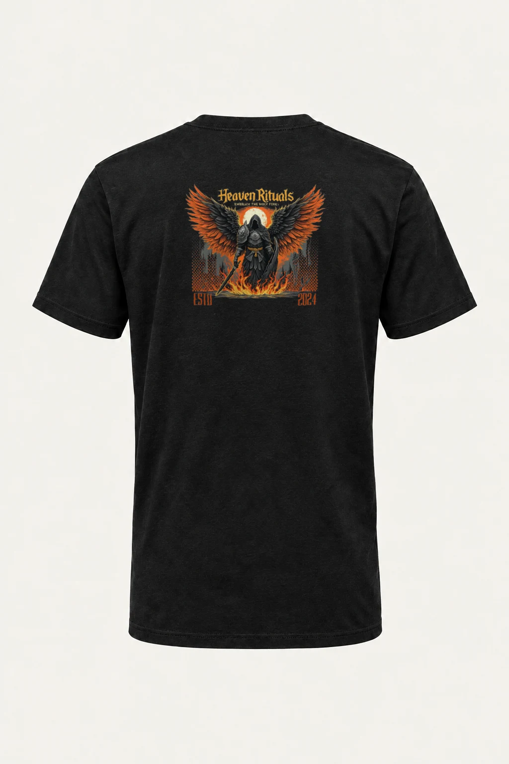 "Heaven Rituals" Heavyweight Unisex Crewneck T-shirt | Gildan 5000