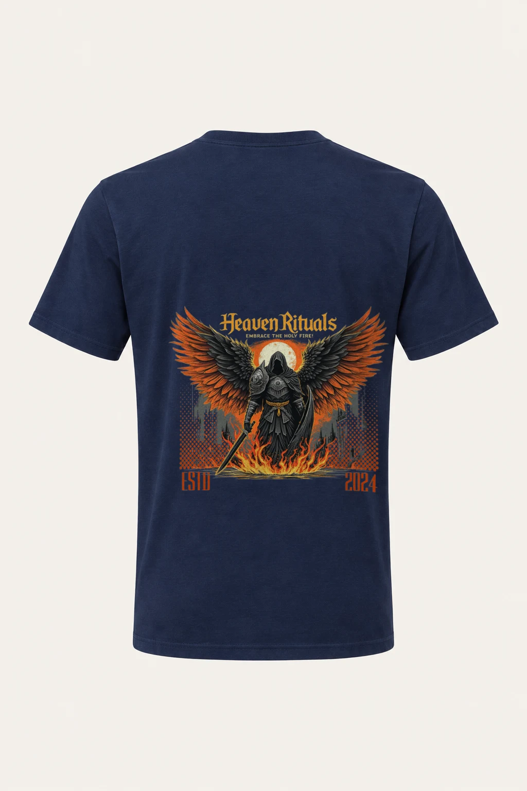 "Heaven Rituals" Heavyweight Unisex Crewneck T-shirt | Gildan 5000