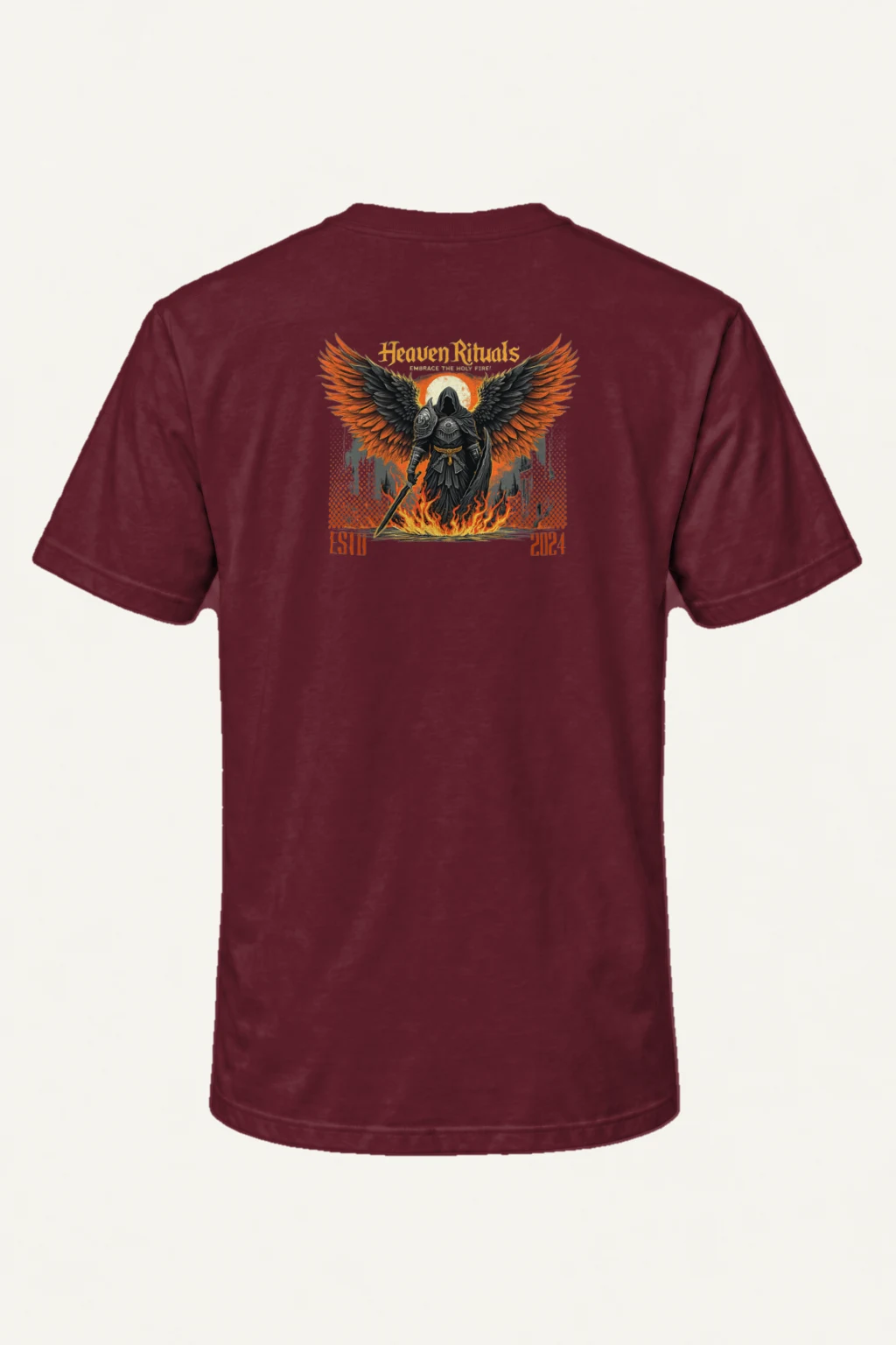"Heaven Rituals" Heavyweight Unisex Crewneck T-shirt | Gildan 5000