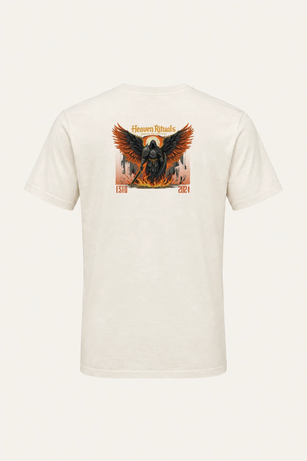 "Heaven Rituals" Heavyweight Unisex Crewneck T-shirt | Gildan 5000