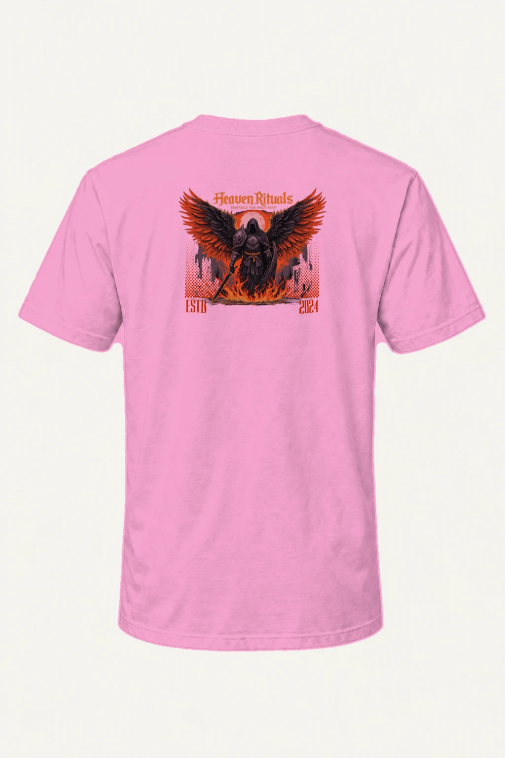 "Heaven Rituals" Heavyweight Unisex Crewneck T-shirt | Gildan 5000