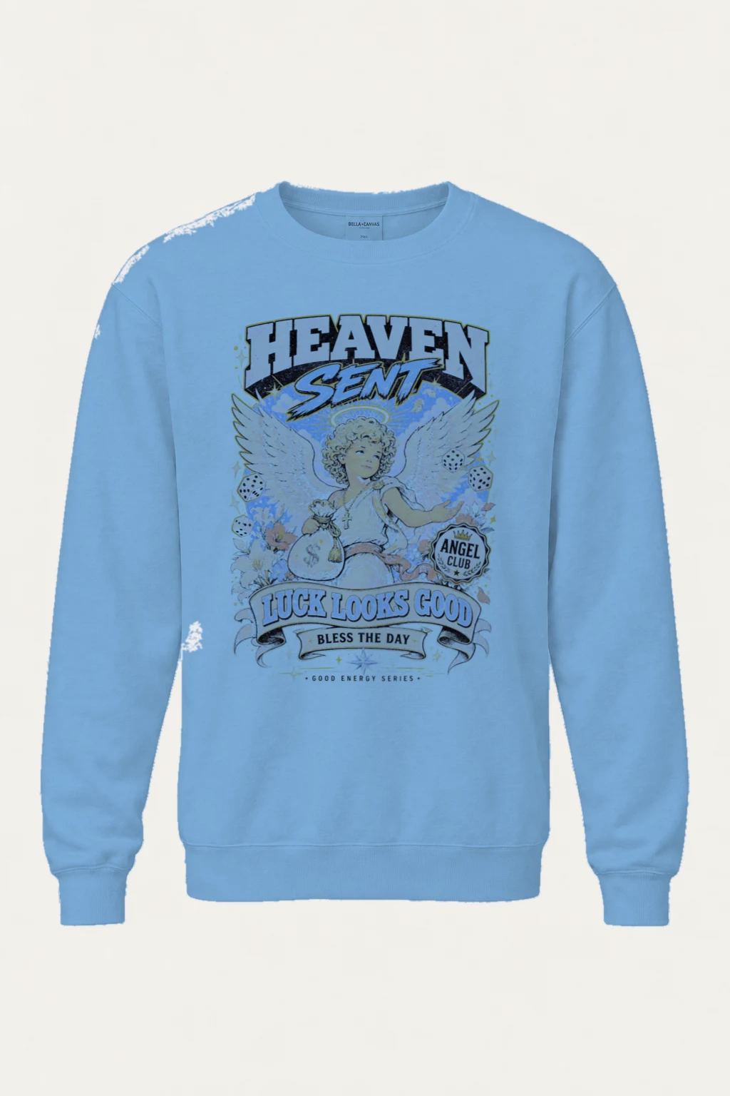 "Heaven Sent Angel" Heavy Blend Unisex Crewneck Sweatshirt | Gildan 18000