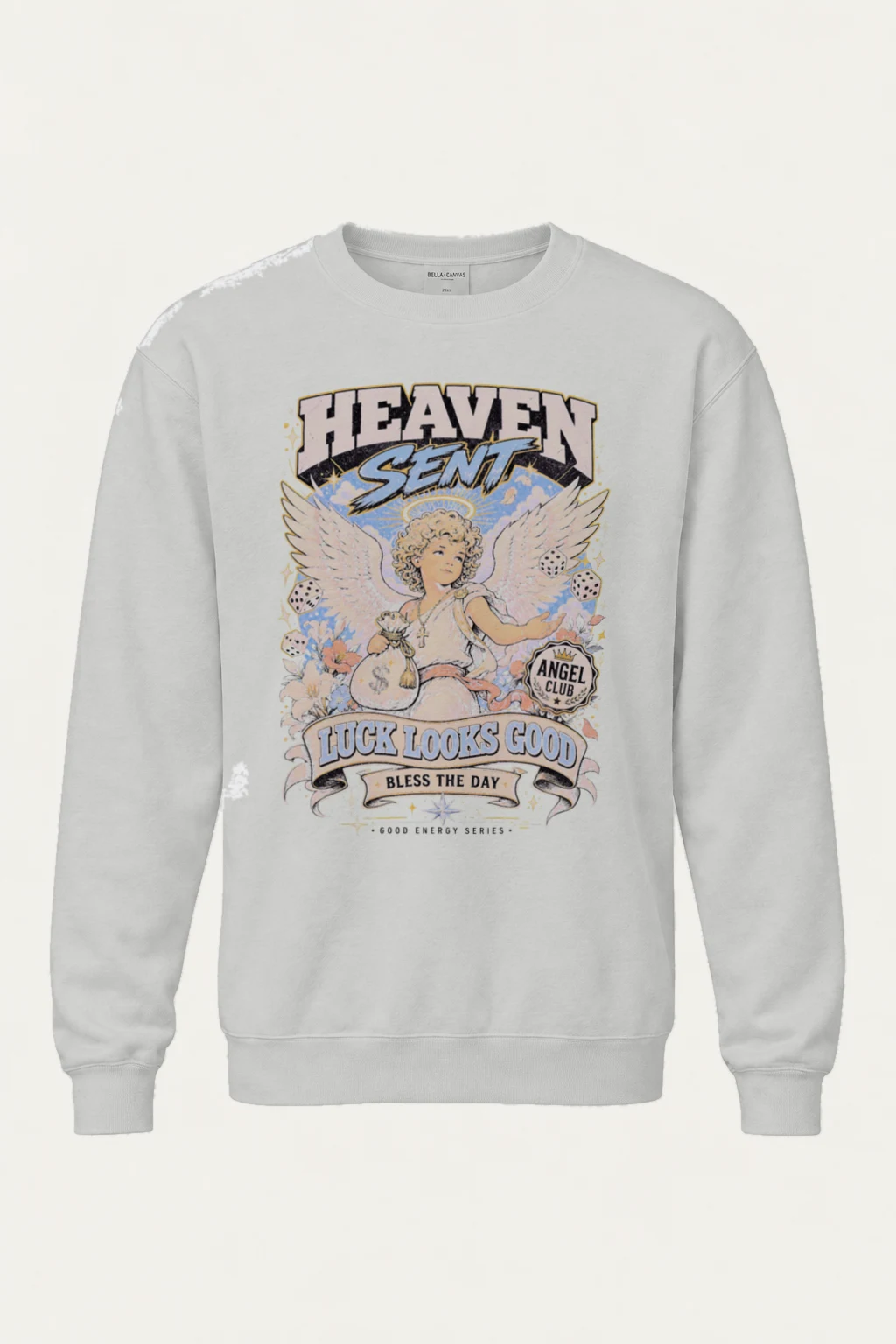 "Heaven Sent Angel" Heavy Blend Unisex Crewneck Sweatshirt | Gildan 18000