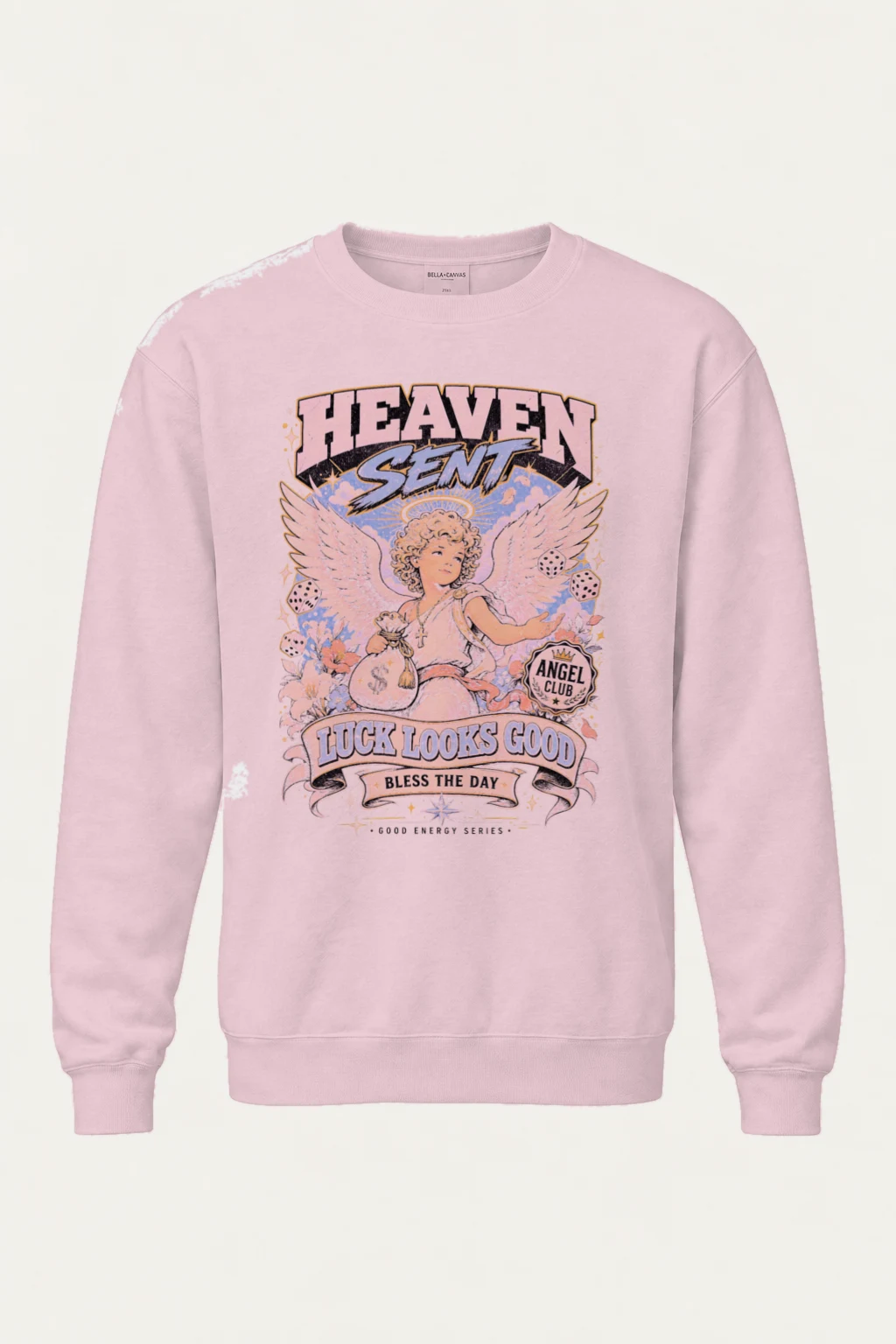 "Heaven Sent Angel" Heavy Blend Unisex Crewneck Sweatshirt | Gildan 18000