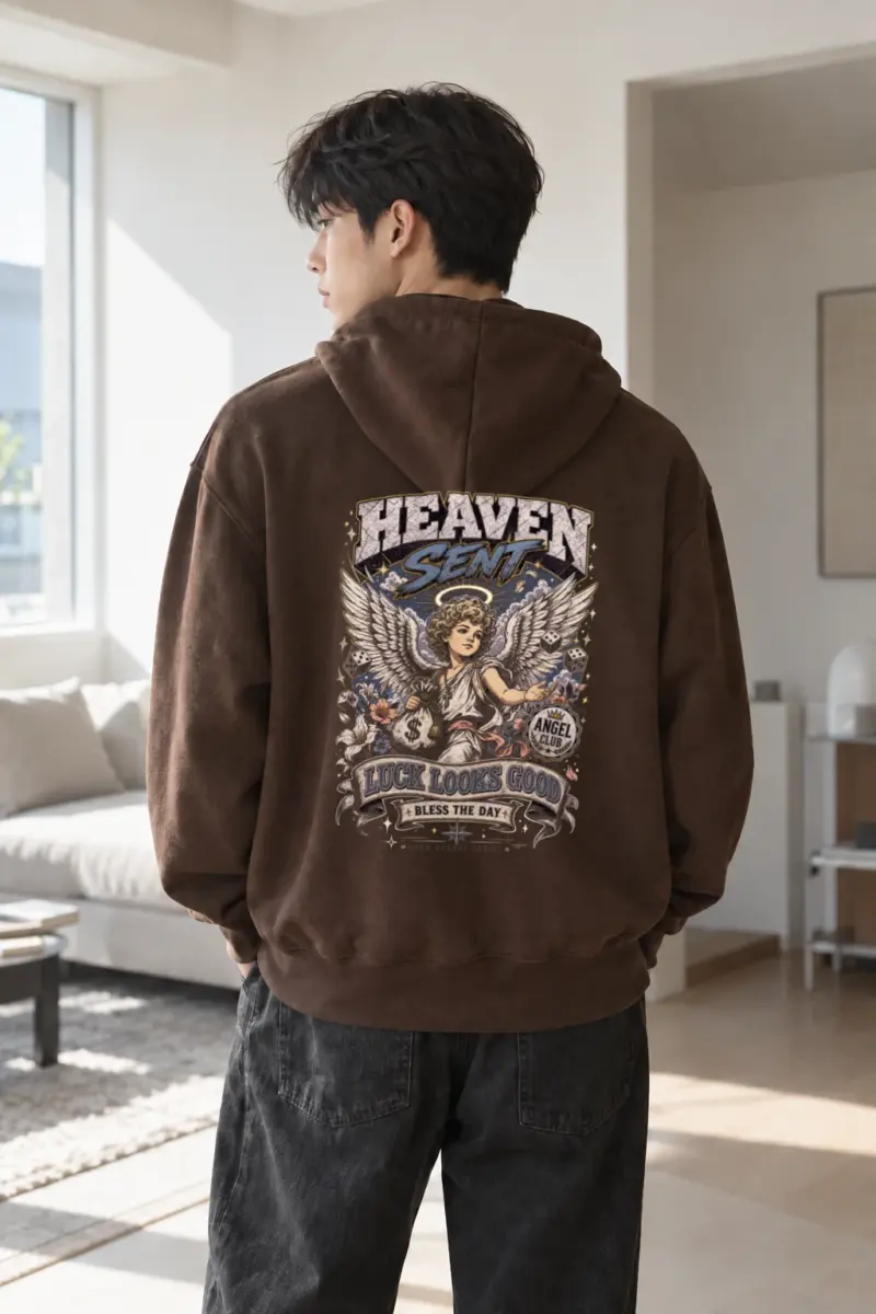 "Heaven Sent Angel" Heavy Blend Unisex Pullover Hoodie | Gildan 18500