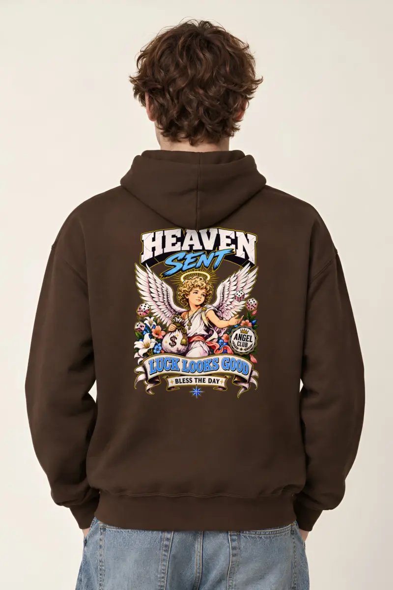 "Heaven Sent Luck" Heavy Blend Unisex Pullover Hoodie