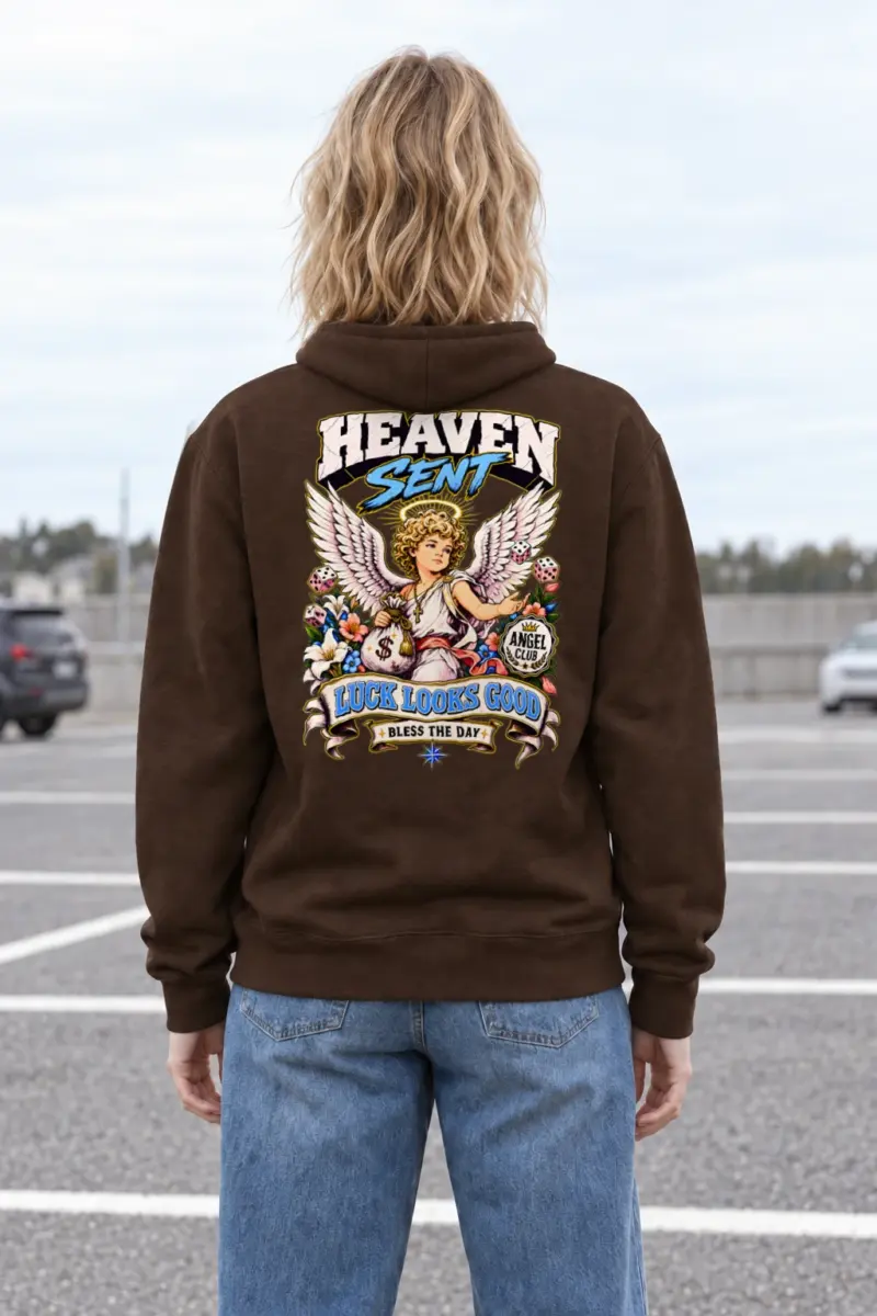 "Heaven Sent Luck" Heavy Blend Unisex Pullover Hoodie