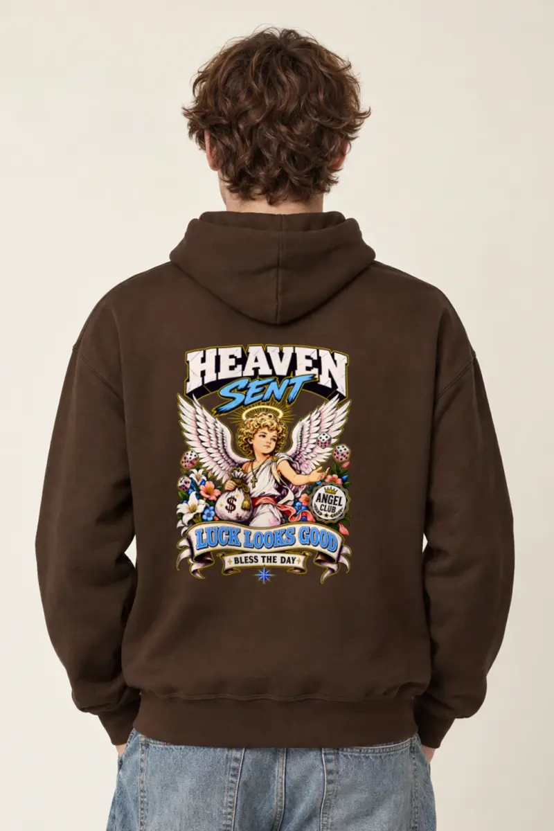"Heaven Sent Luck" Heavy Blend Unisex Pullover Hoodie