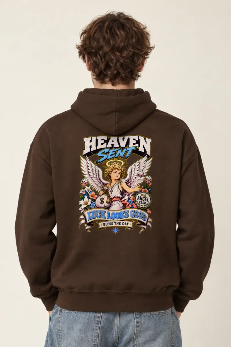 "Heaven Sent Luck" Heavy Blend Unisex Pullover Hoodie