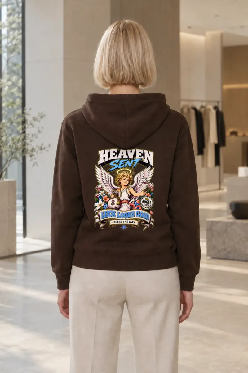 "Heaven Sent Luck" Heavy Blend Unisex Pullover Hoodie | Gildan 18500