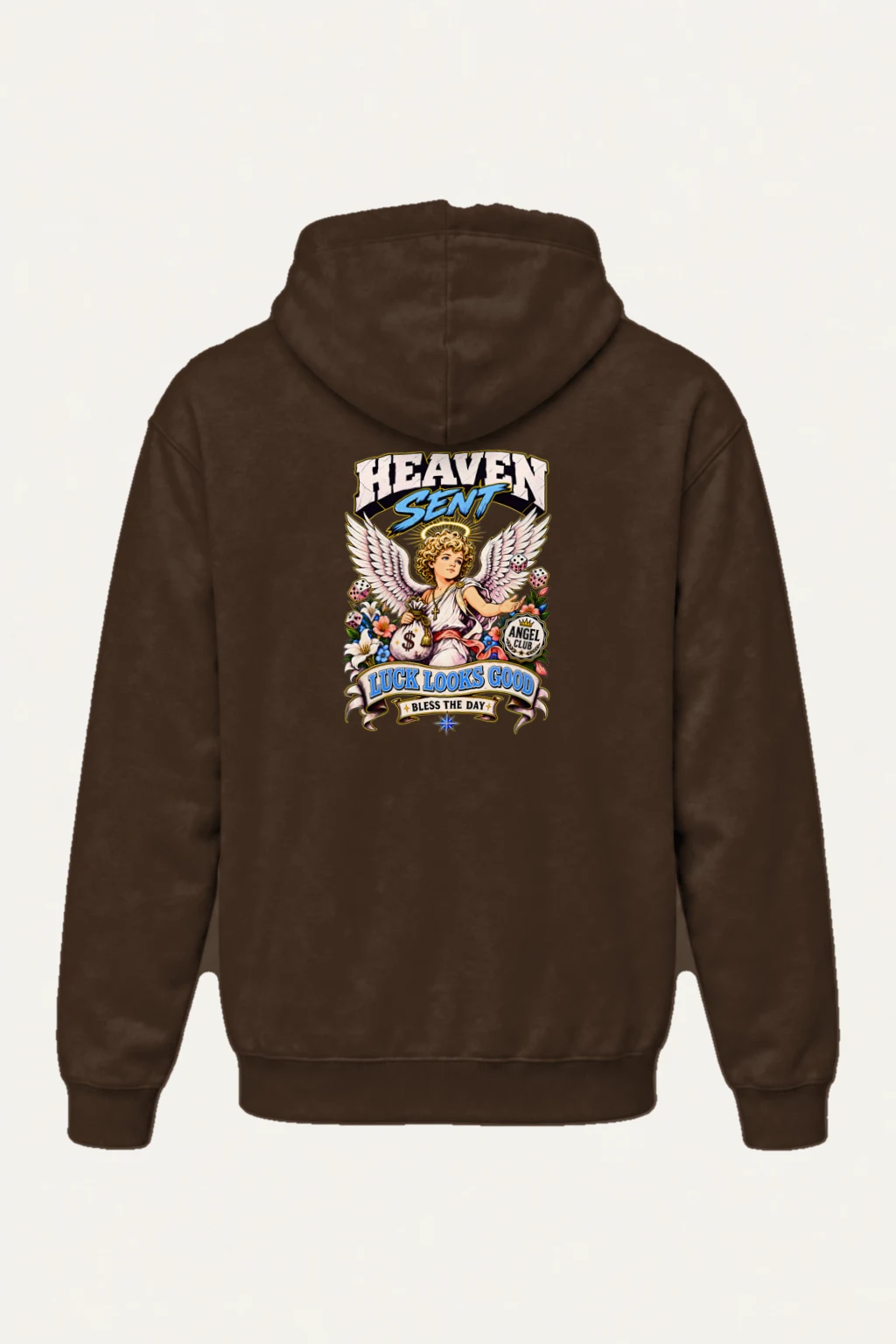 "Heaven Sent Luck" Heavy Blend Unisex Pullover Hoodie | Gildan 18500