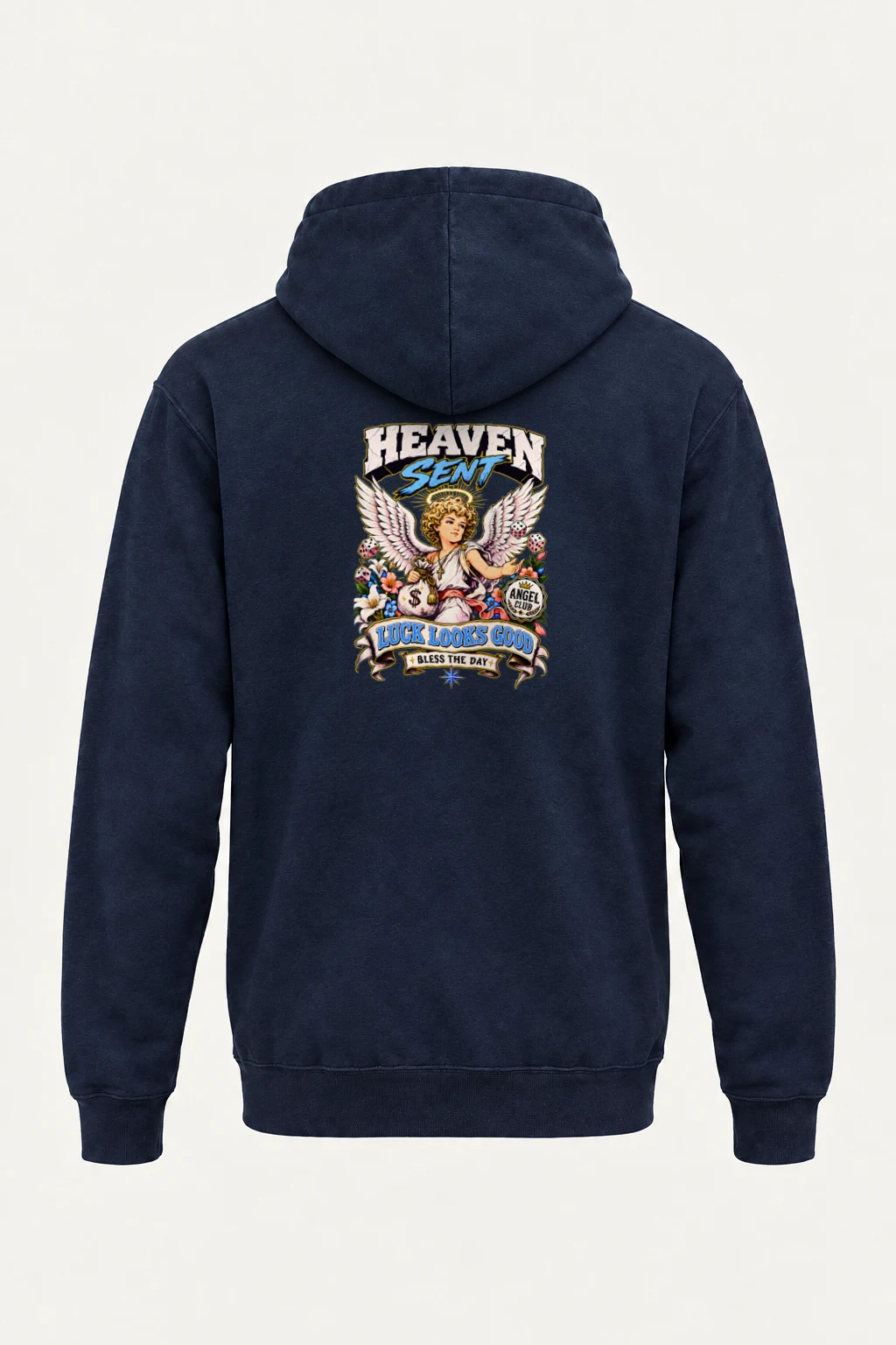 "Heaven Sent Luck" Heavy Blend Unisex Pullover Hoodie | Gildan 18500