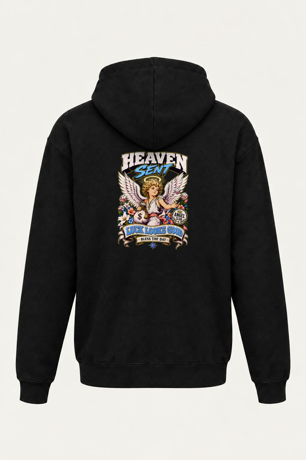 "Heaven Sent Luck" Heavy Blend Unisex Pullover Hoodie | Gildan 18500