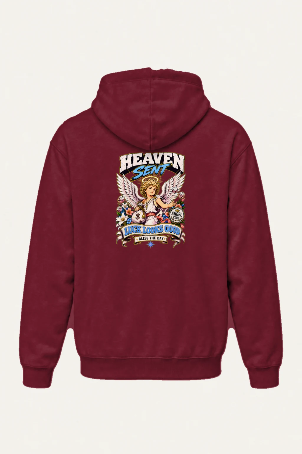 "Heaven Sent Luck" Heavy Blend Unisex Pullover Hoodie | Gildan 18500