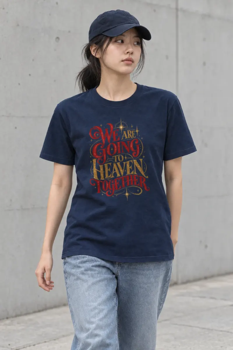 "Heaven Together" Heavyweight Unisex Crewneck T-shirt