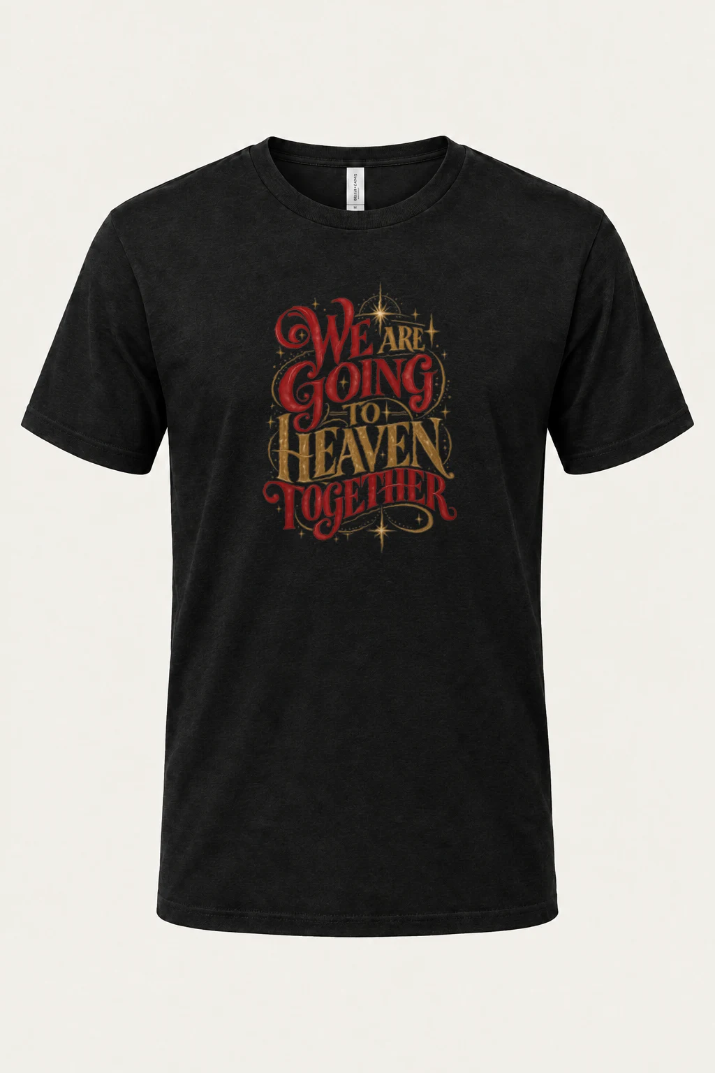 "Heaven Together" Heavyweight Unisex Crewneck T-shirt | Gildan 5000