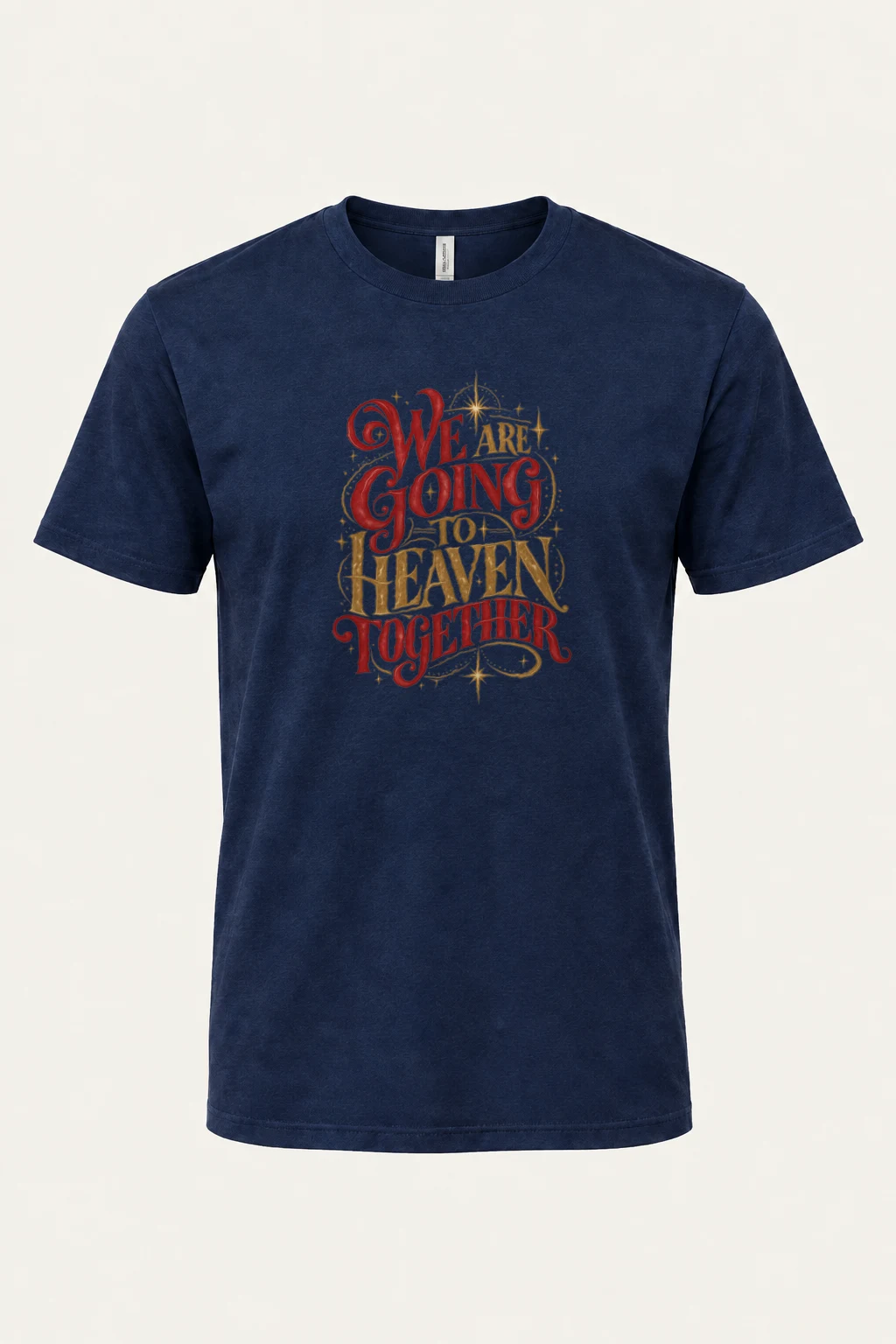 "Heaven Together" Heavyweight Unisex Crewneck T-shirt | Gildan 5000