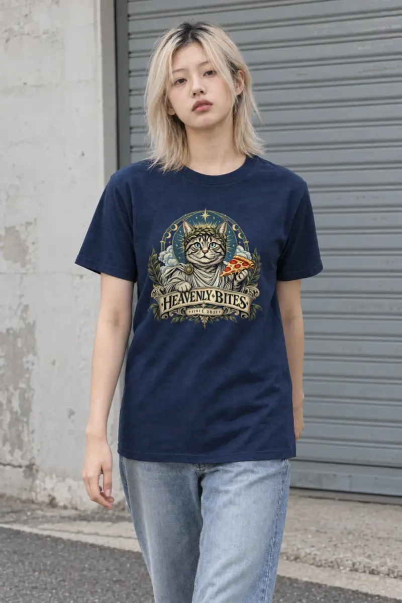 "Heavenly Bites" Heavyweight Unisex Crewneck T-shirt | Gildan 5000