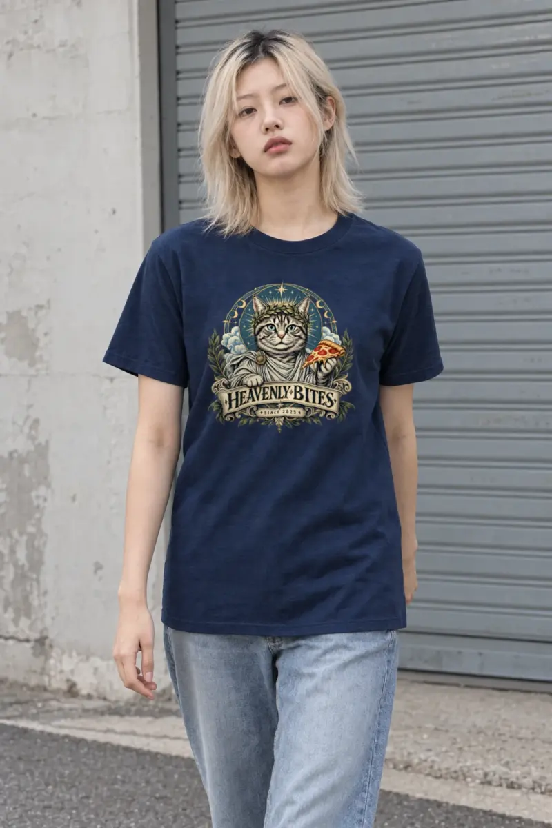 "Heavenly Bites" Heavyweight Unisex Crewneck T-shirt