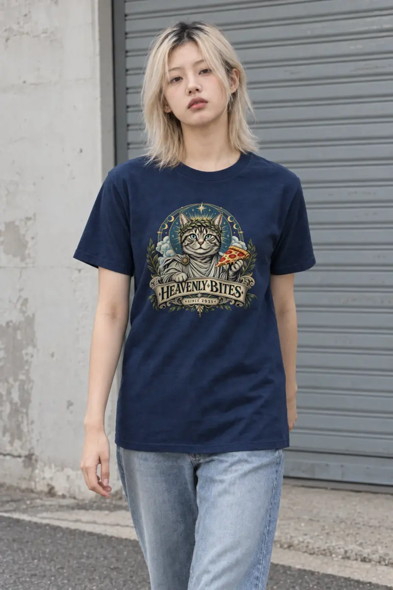 "Heavenly Bites" Heavyweight Unisex Crewneck T-shirt
