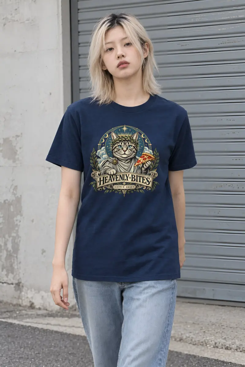 "Heavenly Bites" Heavyweight Unisex Crewneck T-shirt