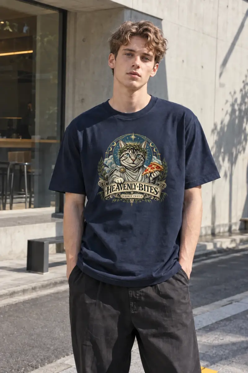 "Heavenly Bites" Heavyweight Unisex Crewneck T-shirt | Gildan 5000