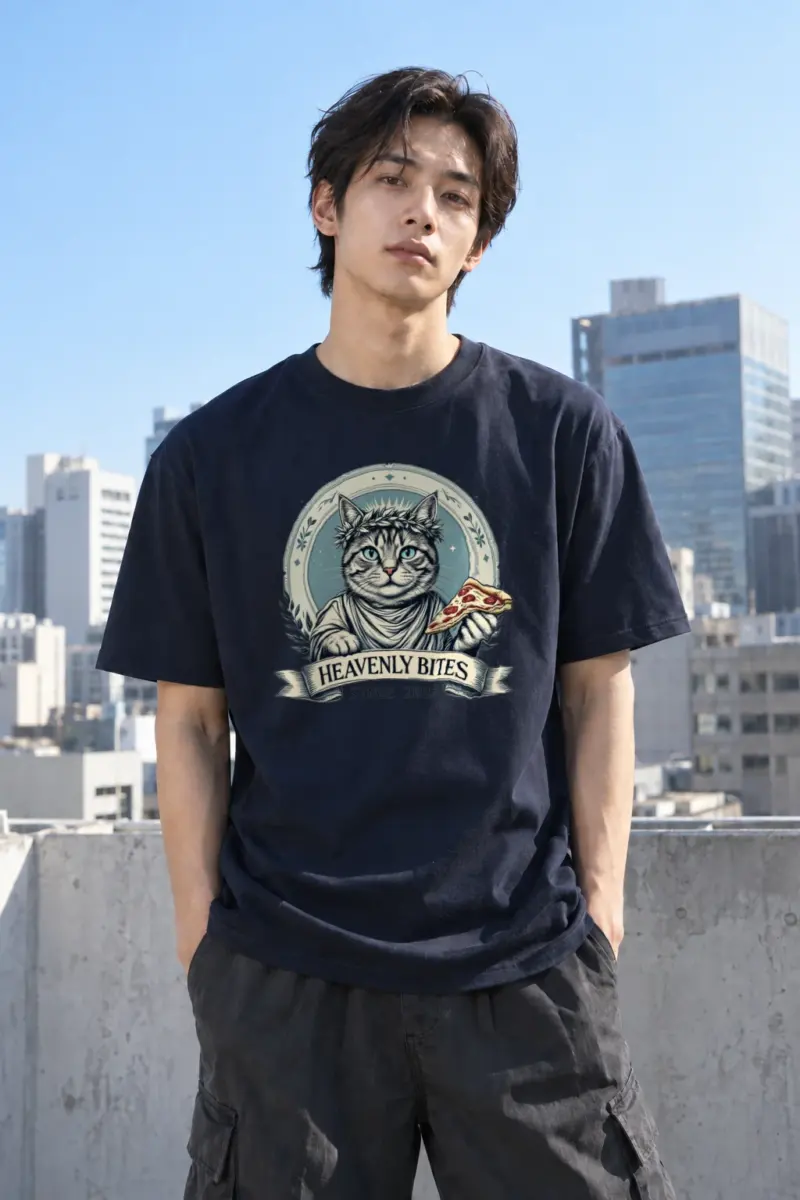“Heavenly Bites” Heavyweight Unisex Crewneck T-shirt | Gildan 5000